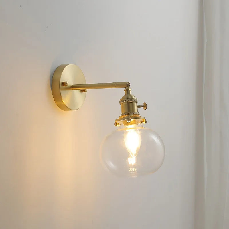DecorBites™ Glass Ball Wall Lamp Sconce Modern Nordic Sconce Lighting for Bedroom Mirror