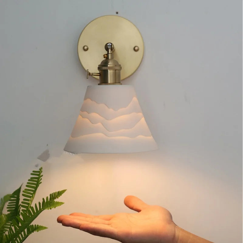 DecorBites™ LED Wall Lamp Sconce Up Down Rotate Pull Chain Switch Modern Stair Light Fixtures