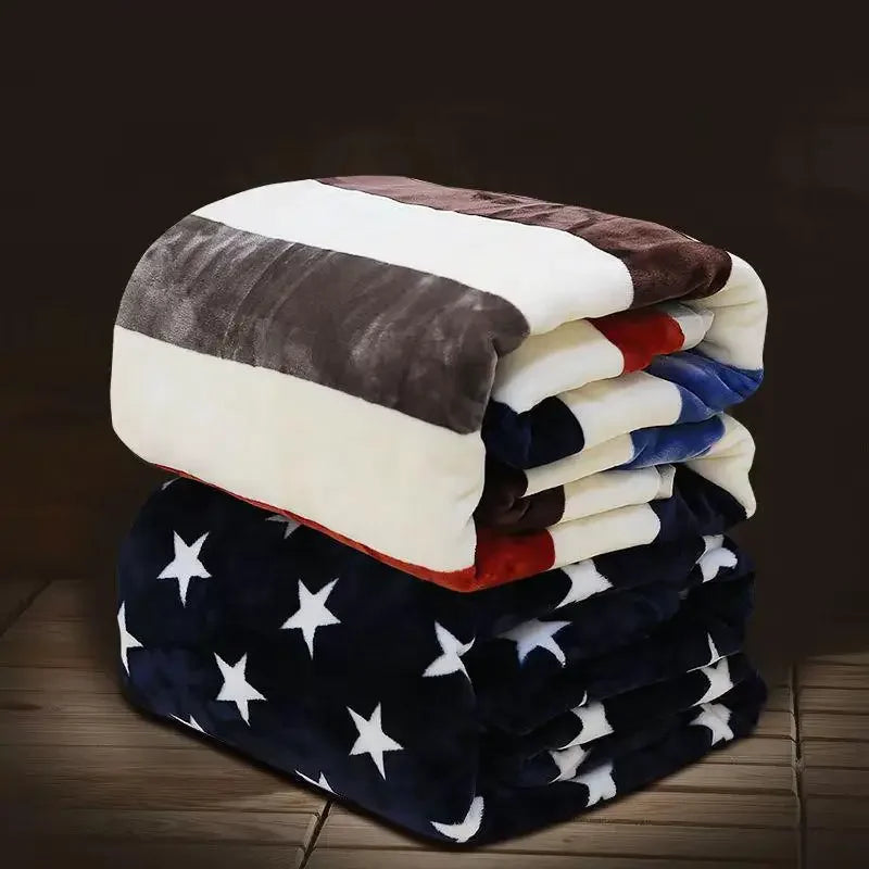 DecorBites™ Coral Fleece Flannel Flower Printed Blanket for Single/Queen/King Beds