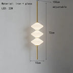 Art Deco White Glass Pendant Light With Gold Metal Wire
