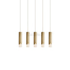 Dimmable Gold and Black Aluminum LED Pendant Light