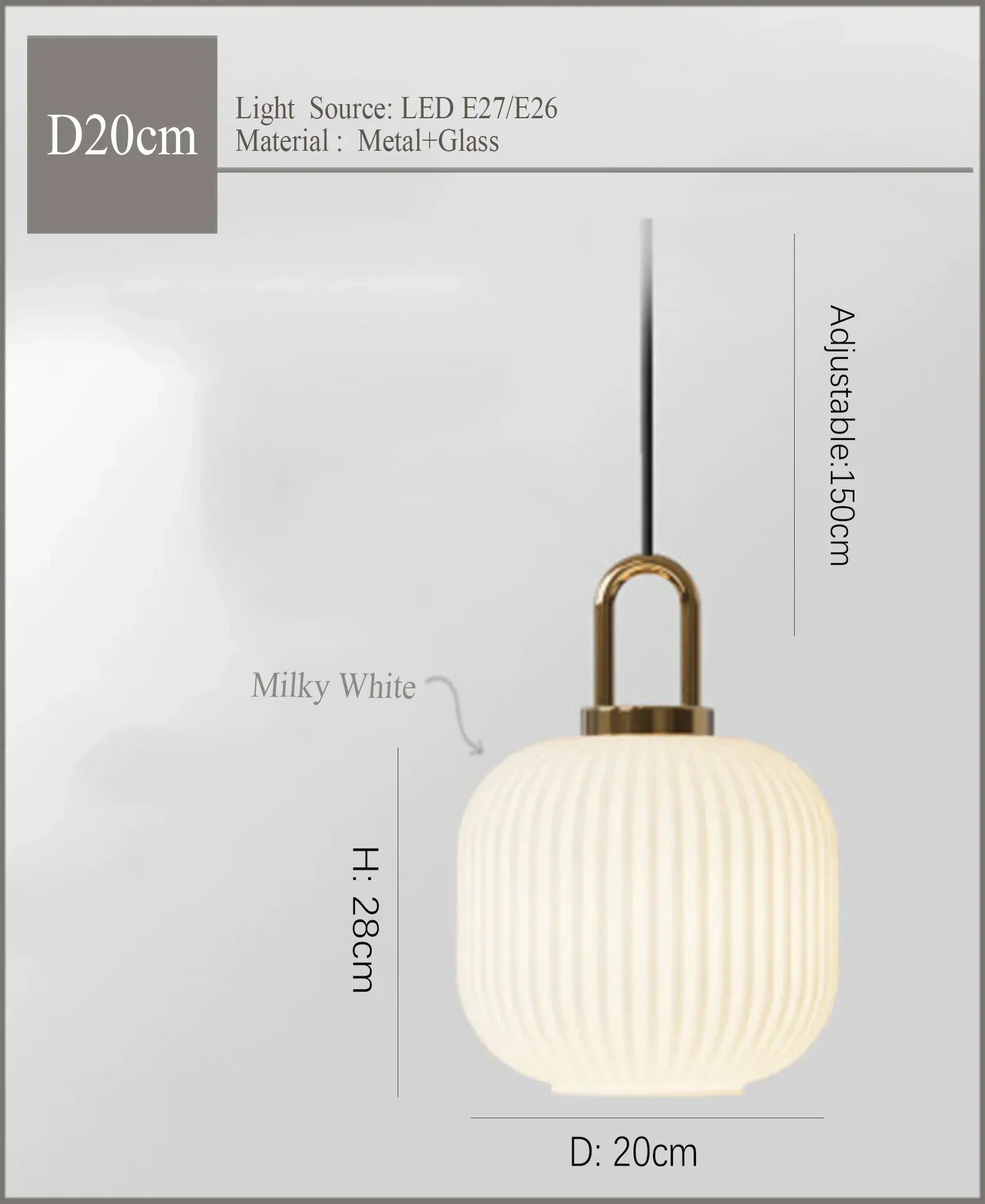 DecorBites™ مصباح معلق زجاجي ياباني: مصباح LED حديث على الطراز الاسكندنافي لغرفة النوم والديكور المنزلي