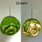 Nordic Lava Pendant Light in Plated PVC Finish