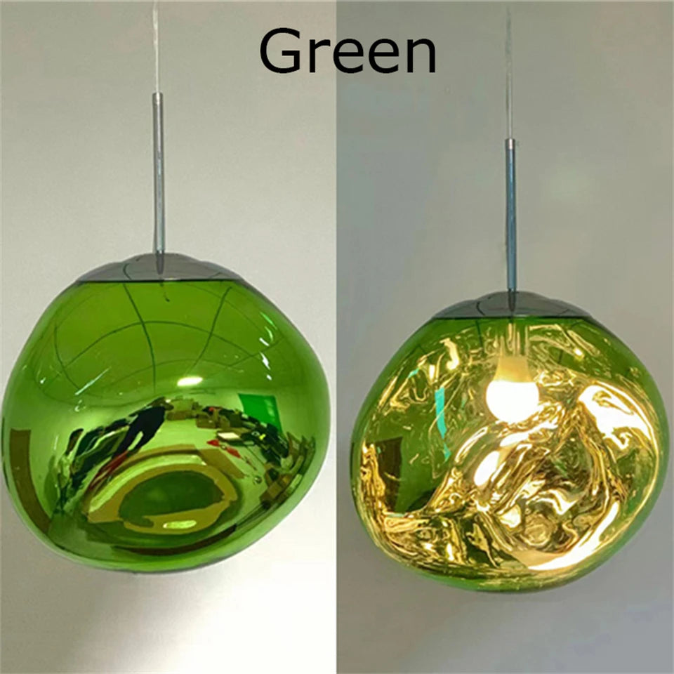 Nordic Lava Pendant Light in Plated PVC Finish
