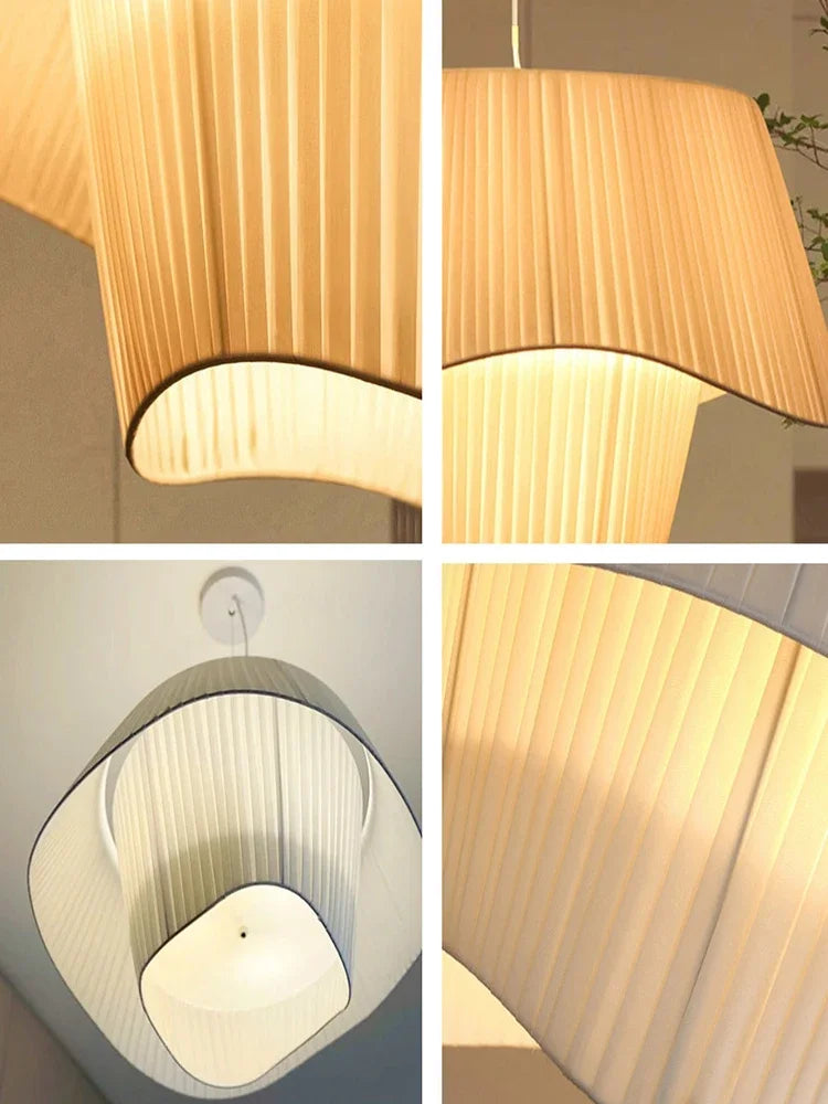 DecorBites™ Designer LED Fabric Pendant Light for Bedroom, Home Decor, Hanging Chandelier