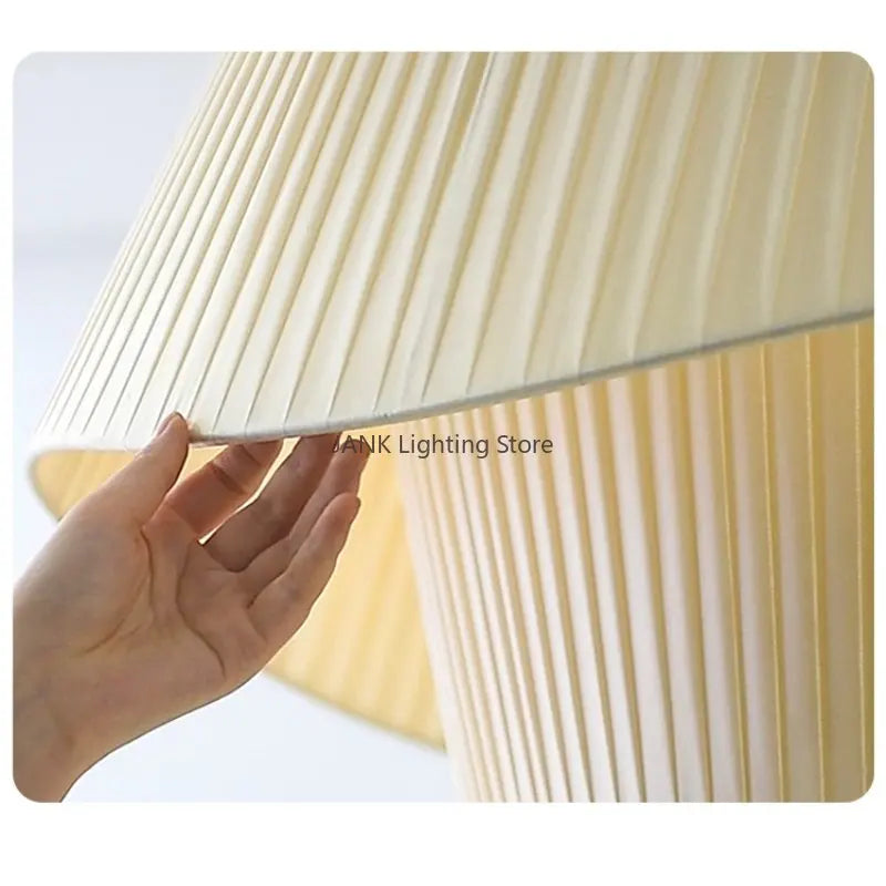 DecorBites™ Cream White Double Pendant Lamp for Elegant Living Spaces