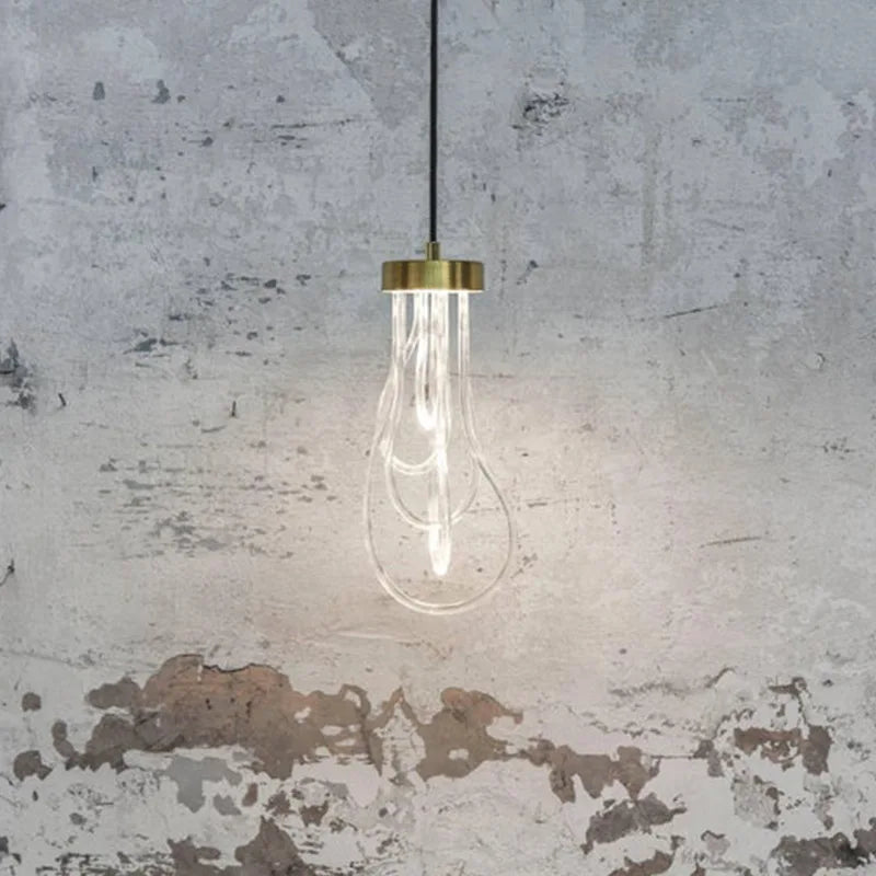 DecorBites™ مصباح قلادة LED أكريليك لغرفة النوم وغرفة الطعام