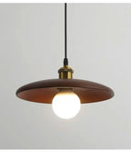 Solid Wood Pendant Light With Three-Color Dimming