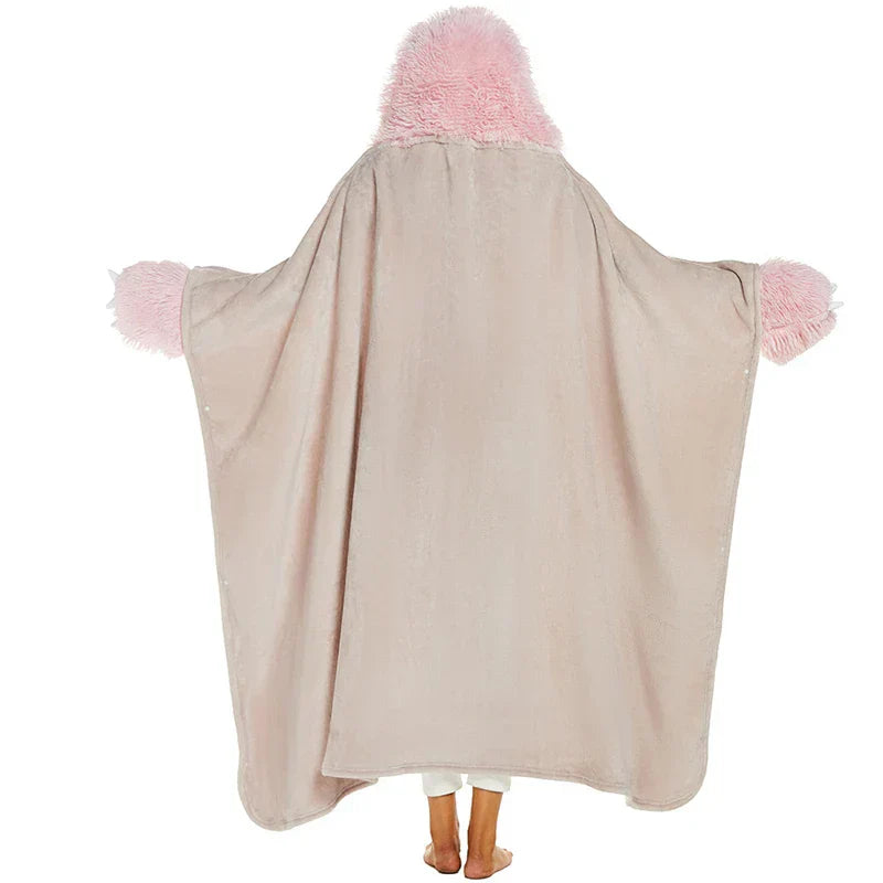 DecorBites™ Cute Leopard Flannel Lap Blanket - Soft & Warm Autumn Shawl Blanket