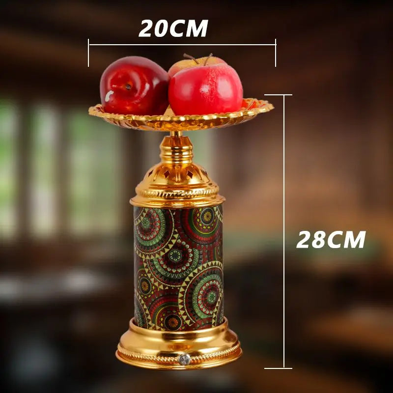 DecorBites™ Fruit Platter Desk Lamp: Rechargeable, Romantic Night Light for Living Room, Bedroom