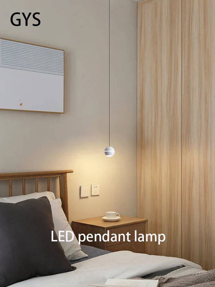 DecorBites™ Gold LED Pendant Lamp Luxurious Hanging Lights 7W for Dining Room Bedroom