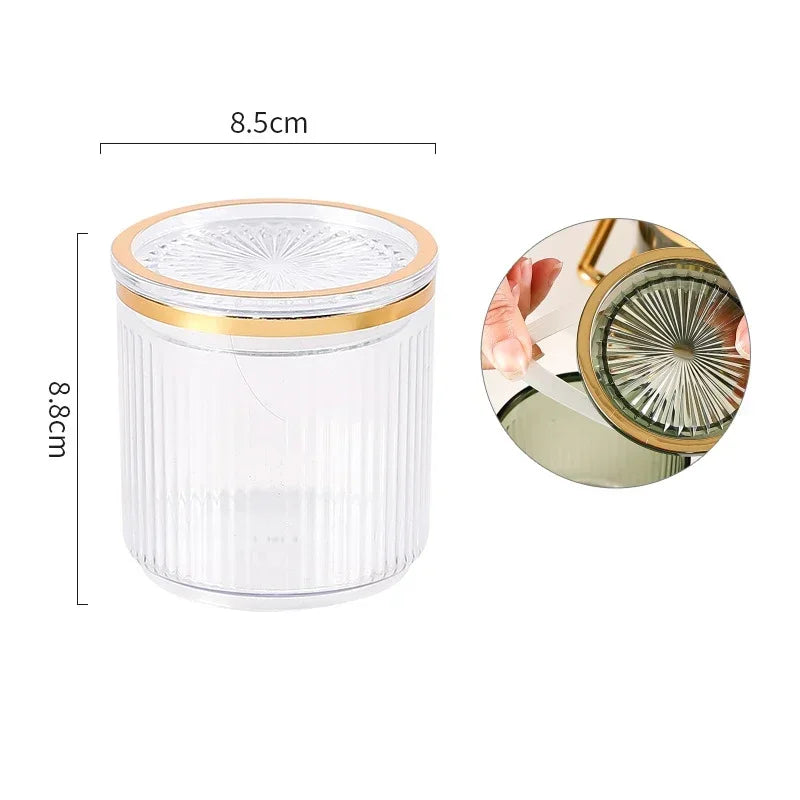 DecorBites™ Acrylic Seasoning Jar Set with Tray - Kitchen Storage Organizer