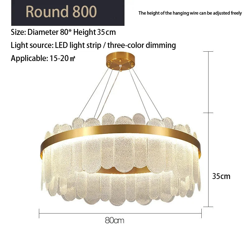 ثريا كريستالية DecorBites™ LED: إضاءة سقف أنيقة لغرفة المعيشة وغرفة النوم والفنادق