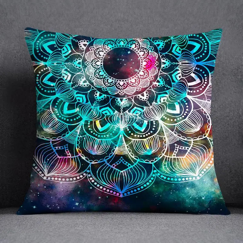 DecorBites™ Green Leaves Flower Pillowcase Set | Modern Winter Short Plush 45x45cm Cozy Covers