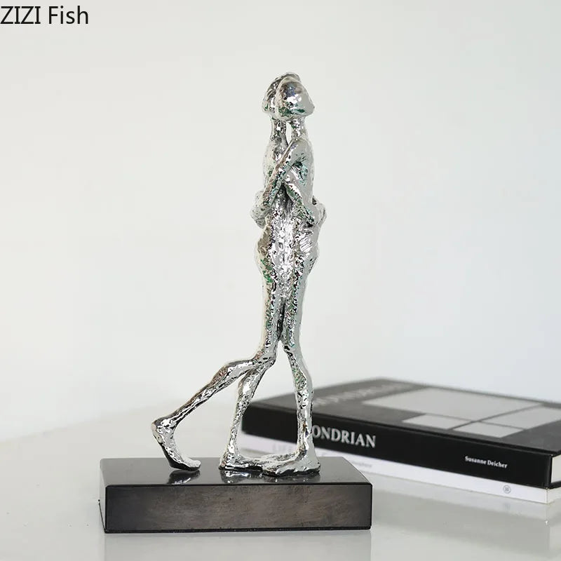 DecorBites™ Abstract Lovers Sculpture Desk Ornament Home Decor Aesthetic Figure