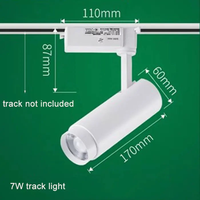DecorBites™ Adjustable Focus Industrial Black Track Spotlights