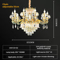 DecorBites™ Crystal Candle Chandelier for Luxury Living Room, Bedroom, and Dining Room