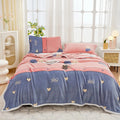 DecorBites™ Cozy Flannel Plush Blanket - All Seasons Sofa Cover & Bed Sheet for Queen Double