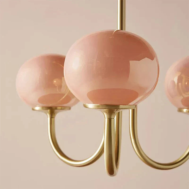 DecorBites™ Cream Pink Bedroom Pendant Light for Cozy Living Spaces