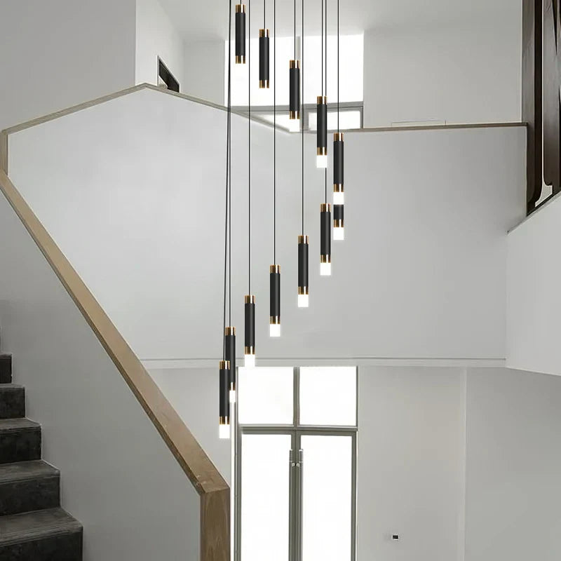 ثريا LED من DecorBites™: إضاءة فاخرة حديثة بتصميم نورديك من الأكريليك لديكور المنزل