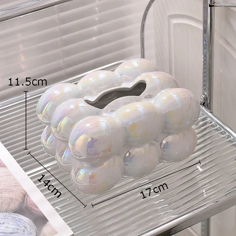 DecorBites™ Cotton Candy Ceramic Tissue Box - Modern Decor