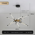 DecorBites™ Black LED Ceiling Chandelier for Nordic Modern Home Decor