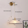 DecorBites™ LED Wall Lights Bar Bedroom Study Clear Glass Bedside Lamp Modern Stair Light Fixtures