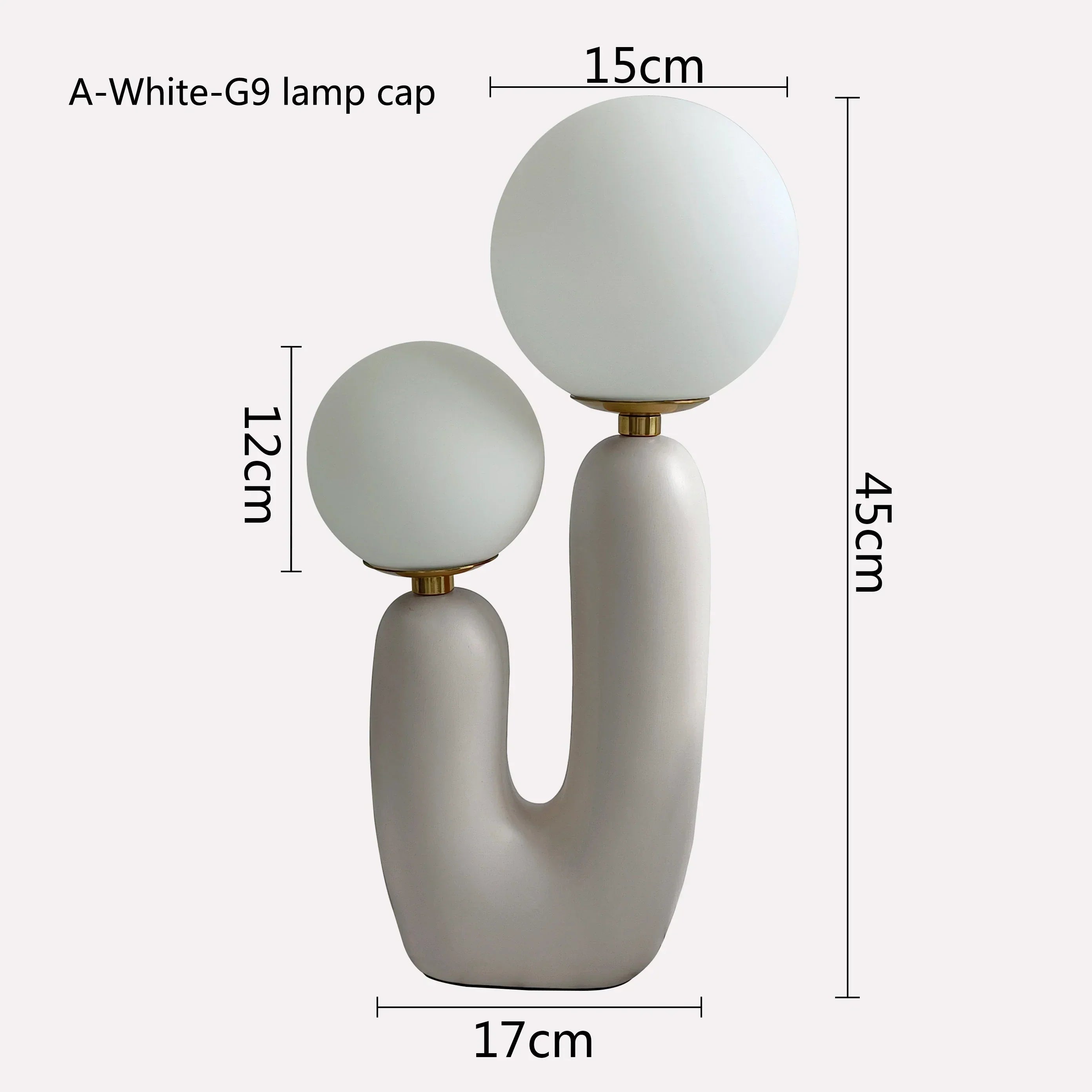 DecorBites™ Glass Ball LED Table Lamp: Green Pink Resin Nordic Style for Home Decor