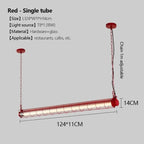 Retro Linear Glass Pendant Light In Polished Chrome