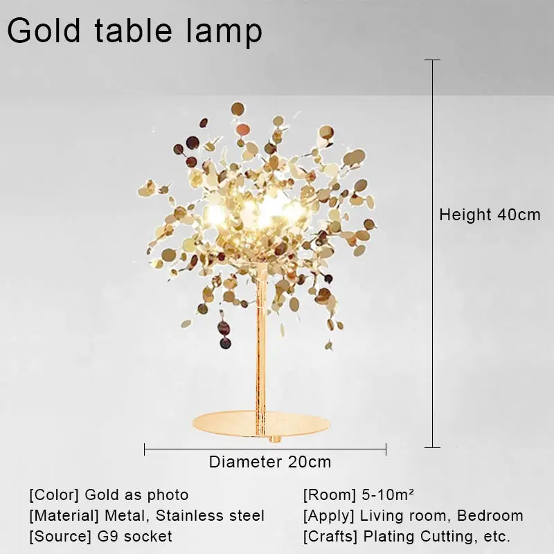 مصباح السقف المعلق الذهبي بتقنية LED من DecorBites™ لديكور المنزل والمعيشة العصرية