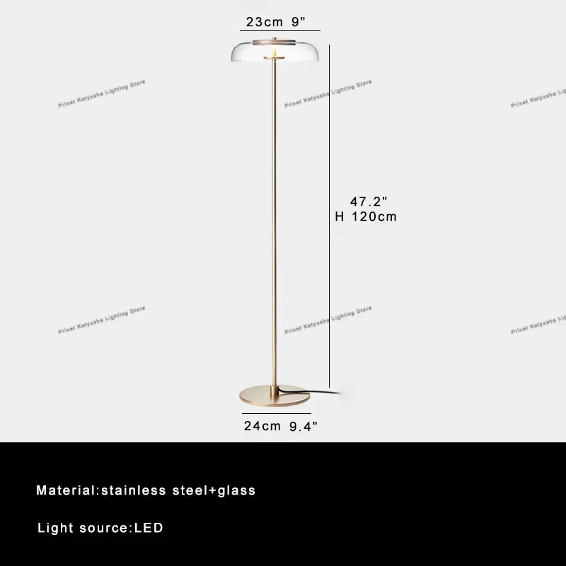 DecorBites™ Clear Glass Table Lamp – Luxury Desk Light for Home Decor & Study