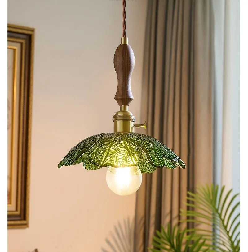 DecorBites™ Green Leaf LED Pendant Lamp for Home and Cafe Decor