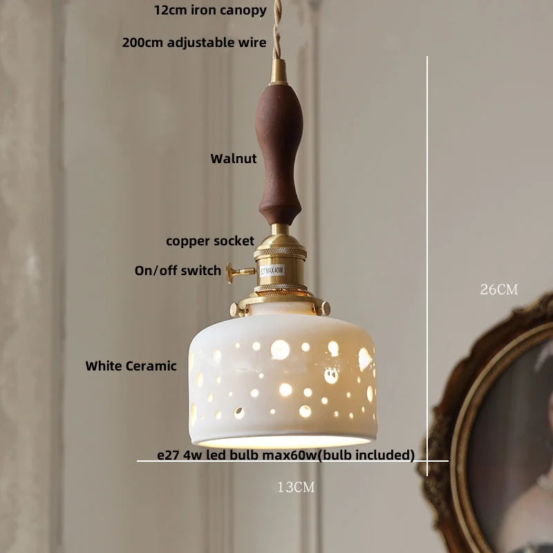 DecorBites™ Ceramic Flower LED Pendant Lamp, Nordic Modern Kitchen Lighting