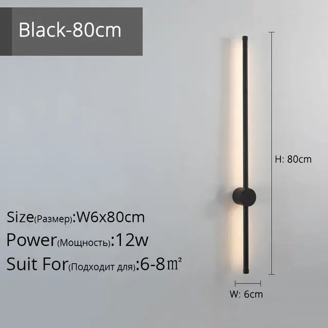 DecorBites™ LED Strip Wall Lamp for Creative Staircase Aisle Background Wall Lights