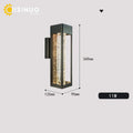 DecorBites™ Crystal Bubble Glass Wall Lamp 11W LED Outdoor Sconce IP65 Garden Light