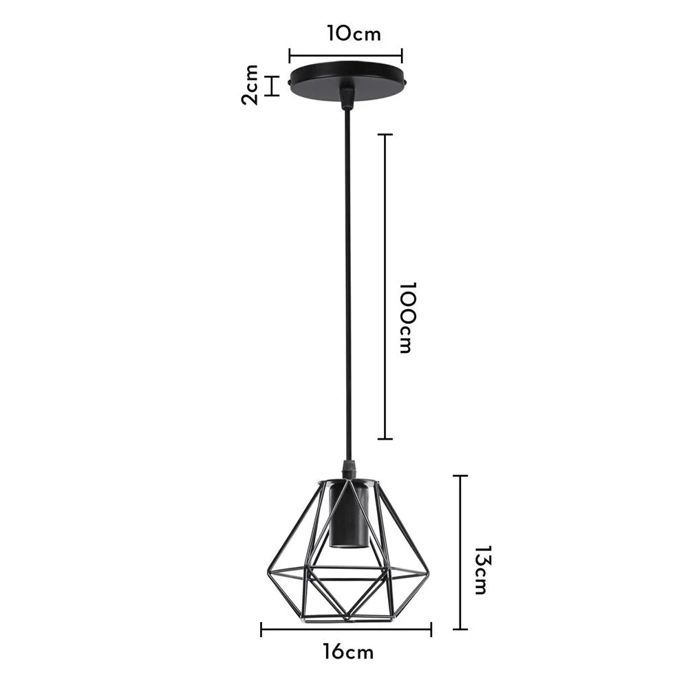 DecorBites™ Industrial Black Mini Pendant Light for Dining Room, Bar, and Clothing Store