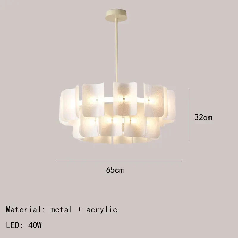 ثريا ديكور بايتس™ بتقنية LED: وحدة إضاءة مطبخ عصرية من الأكريليك مع تعتيم قابل للتغيير