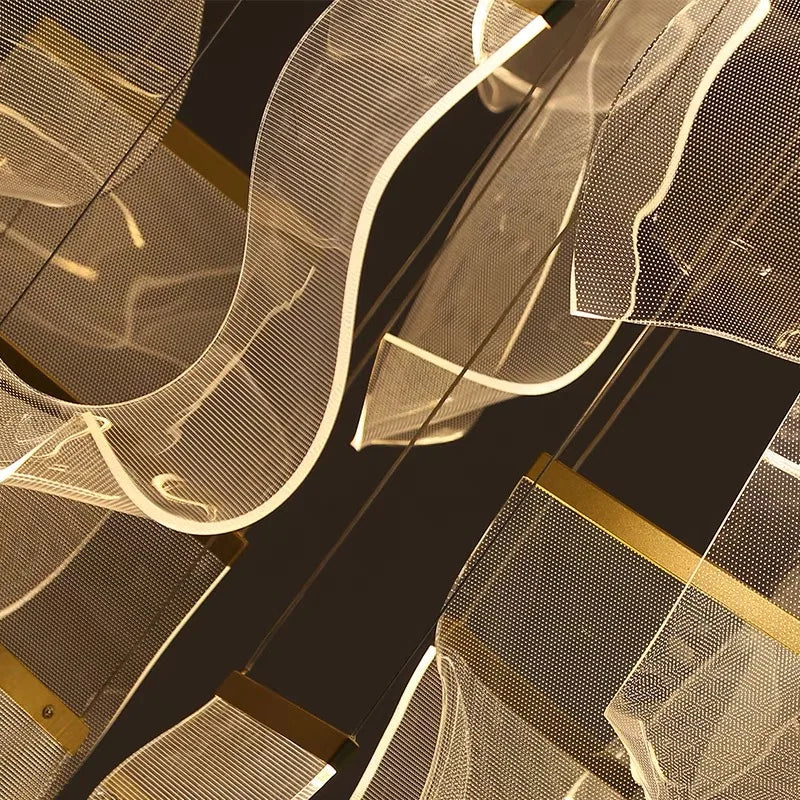 ثريا سقف بمصابيح LED موجهة من DecorBites™، تصميم عصري ومبتكر لإضاءة ديكور المنزل