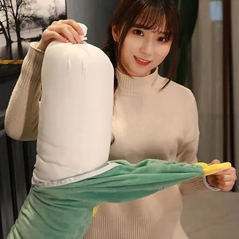 DecorBites™ Cylindrical Side Sleeper Pillow - Soft Pregnancy Sleep Support & Leg Comfort