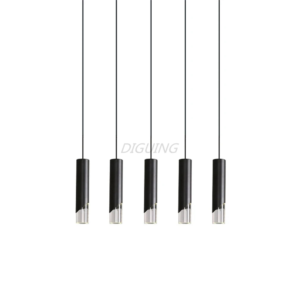 Dimmable Gold and Black Aluminum LED Pendant Light