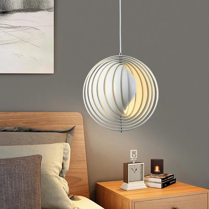 ثريا DecorBites™ Designer Moon LED مصابيح تعليق فنية إسكندنافية
