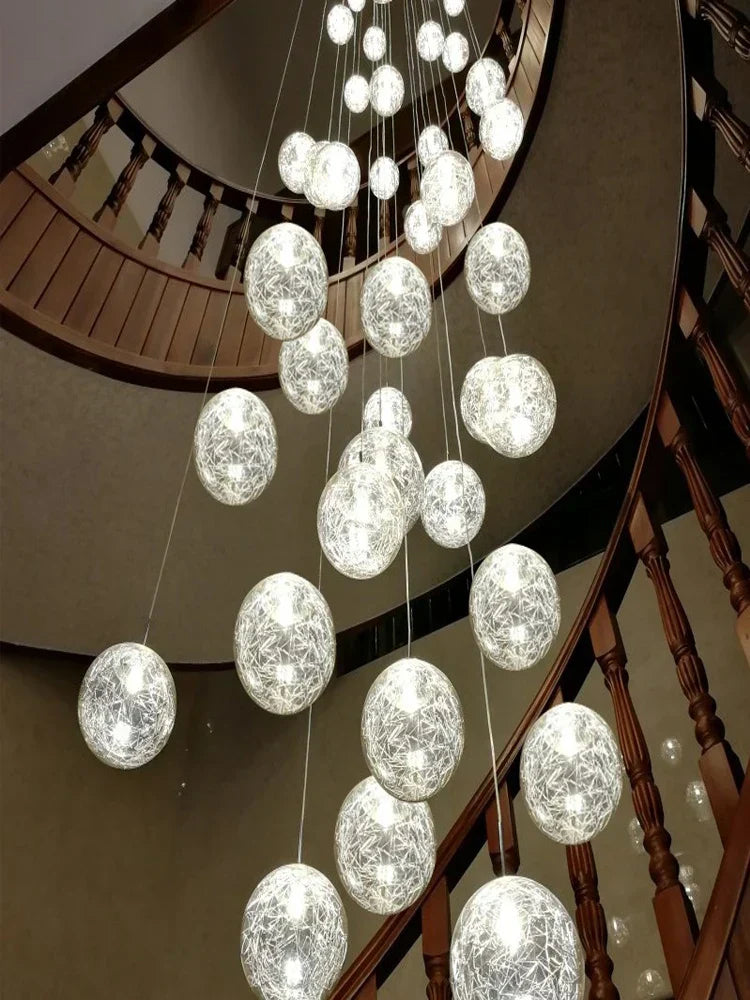 DecorBites™ Crystal Ceiling Chandelier for Modern Loft Living Room, Home, Hotel, Kitchen, Bedroom Lighting