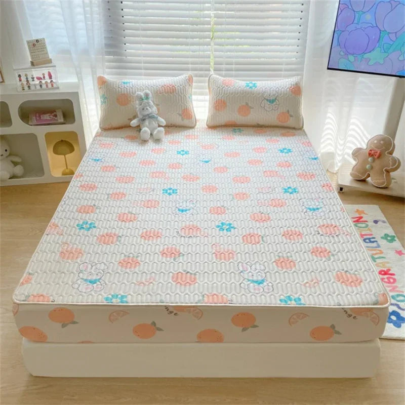 غطاء مرتبة ووسادة لاتكس مبرد من DecorBites™ - وسادة سرير صيفية للتبريد