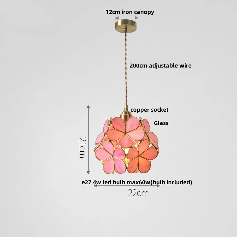 DecorBites™ Glass Copper LED Pendant & Luxury Hanging Light Fixture