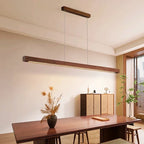 Nordic Linear Wood LED Pendant Light
