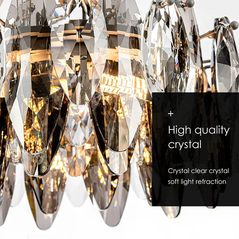 DecorBites™ كريستال 2024 ثريا إضاءة LED لغرفة الطعام والمعيشة