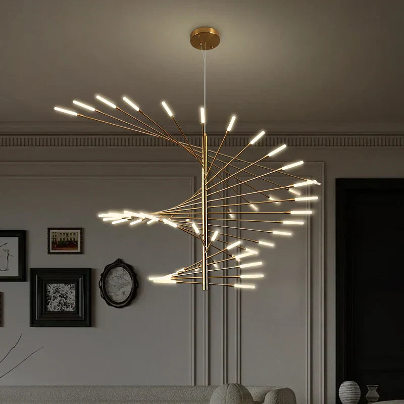 مصباح قلادة سقف الألعاب النارية LED من DecorBites™ - ديكور غرفة فاخر وعصري قابل للتعتيم