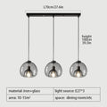 DecorBites™ Glass Pendant Lights: Stylish LED Chandeliers for Dining Room, Kitchen, and Restaurant Tables
