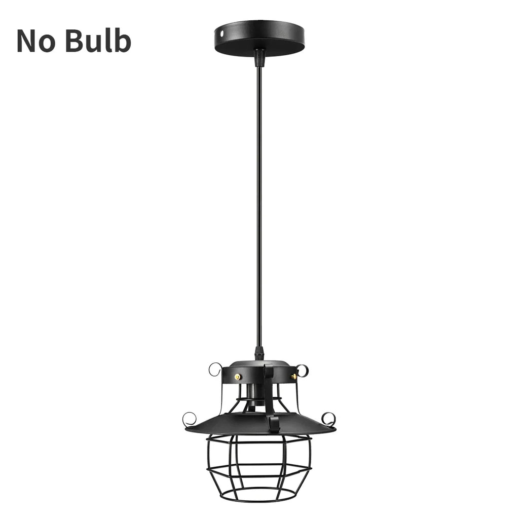 Industrial Restaurant Chandelier Retro Nostalgic Creative Bar Aisle Corridor Hanging Lamps Dining Bedroom Pendant Light