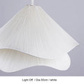 White Flower Fabric Pendant Light